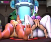 Charizard & Lugia get creampied (with sound) 3d animation hentai anime game ASMR furry Pokemons from hotaru 3d hentai