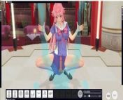 [CM3D2] - The Future Diary hentai, Yuno Gasai doms you on stage from yupo