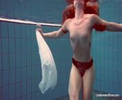 Underwater swimming babe Alice Bulbul from bulbul and purab