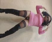 Asian Sissy Dancing At Her Pink Dress from fashion tv calender sex