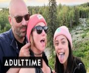ADULT TIME - POV Hot Polyamorous Throuple Has Threesome In The Woods from mehedi poly hot so