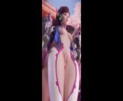 D.Va Thigh Job from d va pounded hard rule 34 video