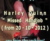 BBB 2012 Harley Quinn's totally missed couch HJ (the shame!) from 2012 