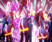 【MMD】 Vibrato - Maiko, Zytra, Riley from beautiful girl nude dance
