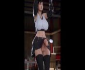Futa Tifa Lockhart Push Ups routine (Final Fantasy 7 remake 3d animation loop with sound) from 3d cartoon tifa lockhart uncensored hentai