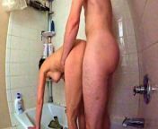 wootsii :086: Bull Rails Big Tit Wife in the Shower from crazyholiday 086
