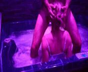 fucking with a stranger in the Canary Islands in the jacuzzi resort from island all jungle sex movies