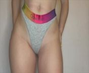 Triying On Calvin Klein & Victoria´s Secret Thongs from victoria photom