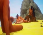 Stepdad spies on lesbian stepsisters on the beach from 10 yr girl naked