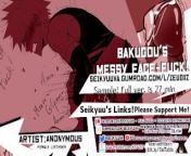 BAKUGOU'S MESSY FACE-FUCK [My Hero Academia] from bakugou x kirish
