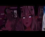 vtuber uses interactable virtual dildo for the first time from anime vr hentai