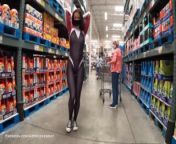 Gwen Stacy shopping in public. No bra pokies. from gwen stickywetmom