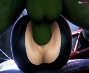 Hulk smashes Natasha Romanov's anal hole roughly (Marvel 3d animation with sound) from tesee3009 cctes gat