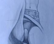A Female Doing Upskirt on Public_Hand pencil drawing process from 3d drawing video 3gp