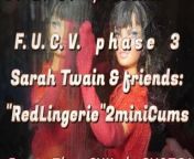 FUCVph3 Sarah Twain(& friends) Red Lingerie just-the-cumshots edit from iaml