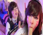 D.Va Tried To Nerf Her Stepbrother's Huge Dick With A Deepthroat But It Was Too Powerfull! from trickymasseur com milana c erotic massage from tricky masseur com l small cute blondie craves more than a regular massage from pale hd love