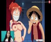 NAMI TRIES TO GRAB LUFFY'S TREASURE AND ENDS UP RECEIVING A GOOD UNCENSORED HENTAI FUCK from xxxshami