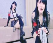 ASMR Roleplay: Tifa Lockhart masturbates with panties in her pussy and mouth to gift them to you! from desi girl self fingering pg video