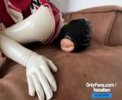 LatexDoll Natallie in condom suit and cheerleader uniform - Anal Fuck - OnlyFans from latex doll preview
