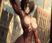 Mikasa got female Titan powers fuck eren attack Titan hardcore attack on Titan Hentai uncensored from attack on titan
