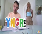 YNGR - Sexy Blonde Teen Lilith Grace Gets Her Pussy Drilled By Pervy Step Bro from sonaksi singh39s sex