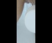 Spraying the shower faucet on my pussy from my pussy is throbbing