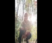 Peeing girl in the forest from www mirchifun com