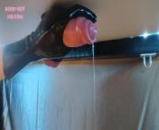 Premature Ruined Orgasm and Postorgasm Play Till he leaks Precum on my Milking Table from ban 10 po
