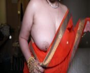 Badass bitch Indian goddess rubs boobs from villagehot saree