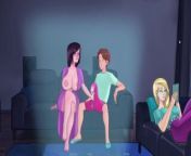 SexNote [v0.20.0d] [JamLiz] 2d sex game Jerk off cock through clothes and I creampie in shorts from 0d