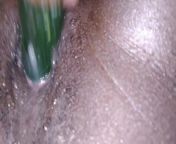 Stuck a 12 inch cucumber in my pussy and it made me squirt from 12 girl young