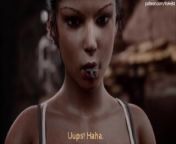 A Little Break with Lara Croft [Giantess Animation Teaser] from horny lara croft experiences giant cock dildo machine for the first time