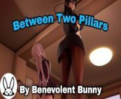 Between Two Pillars (Giantess growth animation) from toilet giantess