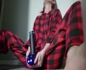 Using a massage gun on my clit for the first time part 1 from breelouisexoxo onlyfans masturbating vibrator