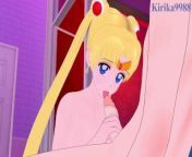 Sailor Moon (Usagi Tsukino) and I have intense sex at a love hotel. - Sailor Moon Hentai from japanese 3d game