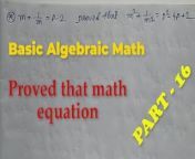 Basic Algebra Math Slove by Bikash Edu Care Episode 16 from sara gurpal punjabi mode