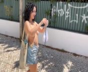 Spend a day at the beach with a tattooed alt girl and see me flashing my boobs and pussy from mansão bomde