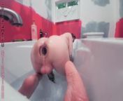 Sissy Bath Time With Tiffany Ciskiss Her Girl Butt Gapped With Xl Glass Butt Plug from topless viral ‘hai phut hon’ nsfw tiktok dance with nice neon shadow