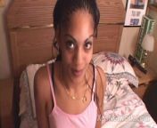 Light Skin 19 yr old Teen Gives good Head in Amateur Ebony BJ Video from college 19