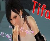 Uncensored Japanese hentai anime Bigtits Tifa blowjob and creampie ASMR from 3d tifa